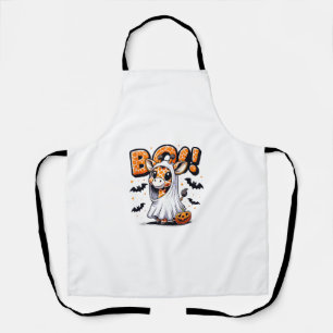 Delantal Ghost de jirafa dulce Boo Halloween Costume Zoo Lo