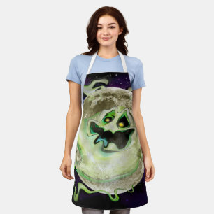 Delantal Ghost Moon Halloween Apron