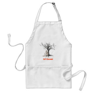 Delantal Ghosts Skeleton Halloween Funny Apron