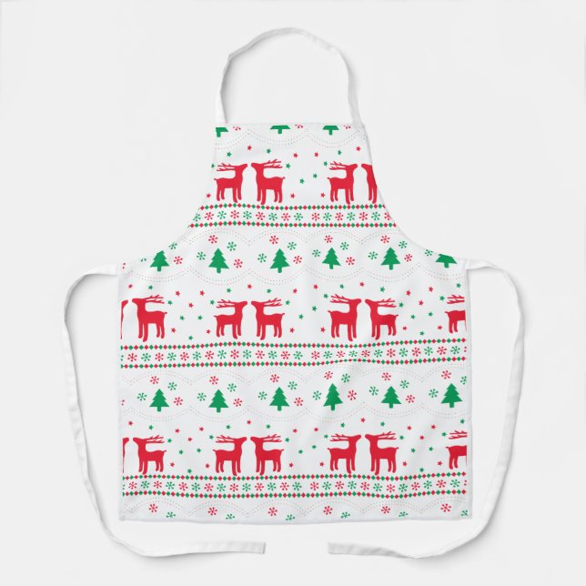 Delantal gift cute Christmas holiday cookie family (Anverso)