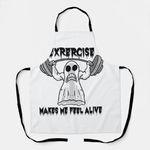 Delantal Gimnasio de fitness culturista de Halloween - Entr