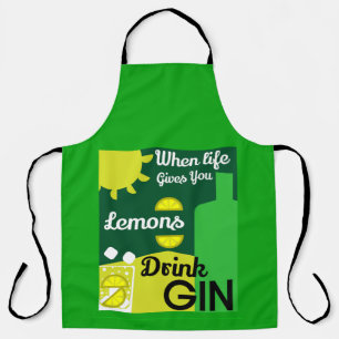 Delantal Gin Drinkers   Love Gin   Decoración del hogar   B