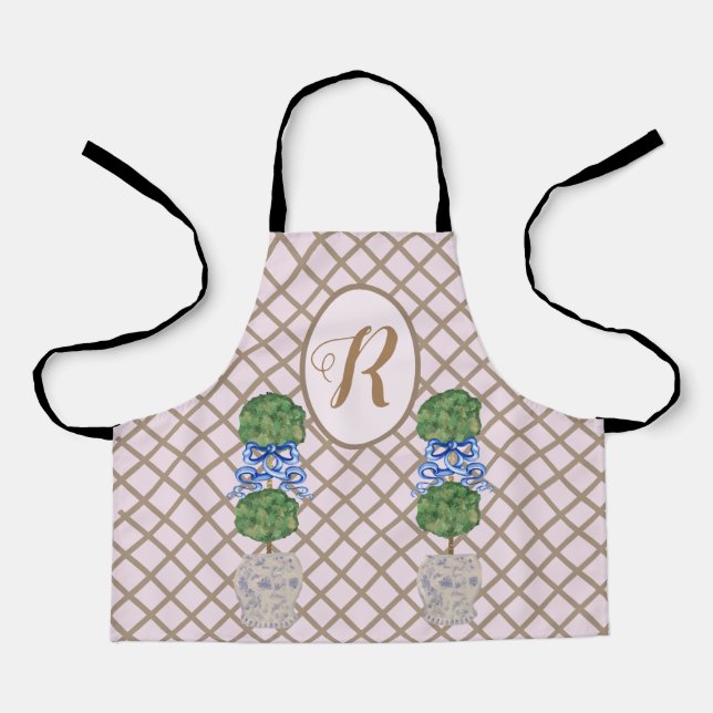 Delantal Ginger Jar Jars Topiary (Anverso)