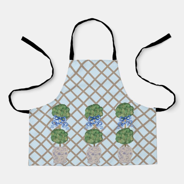 Delantal Ginger Jar Jars Topiary Apro (Anverso)