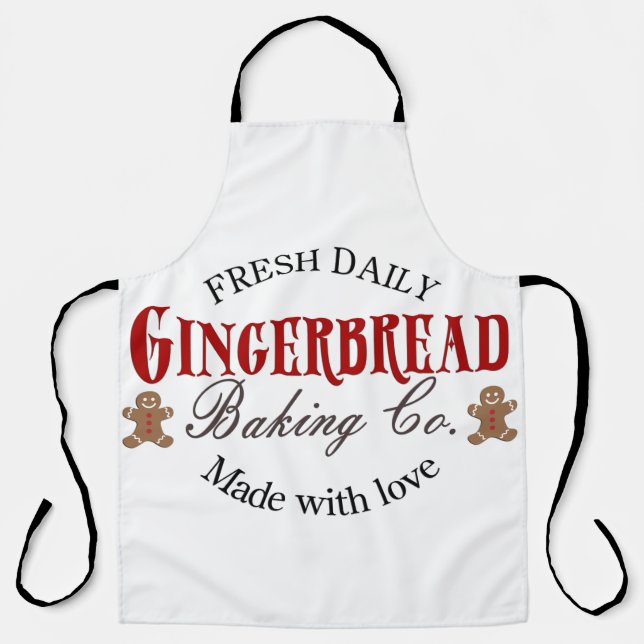 Delantal Gingerbread Baking Company/Navidades (Anverso)
