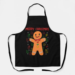 Delantal Gingerbread Feliz Navidad Para Las Mujeres