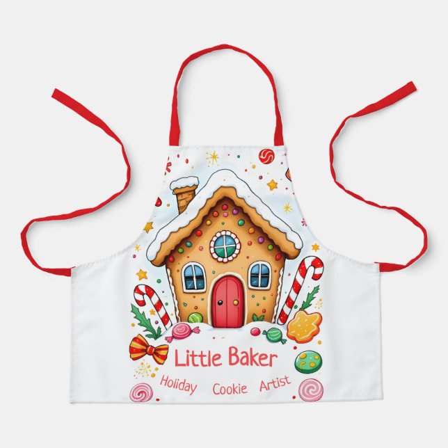 Delantal Gingerbread House Apron - Fun Holiday Baking (Anverso)