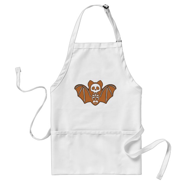 Delantal Gingerbread Skeleton Bat (Frente)