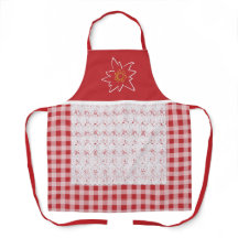 Gingham Edelweiss rojo y blanco bonito