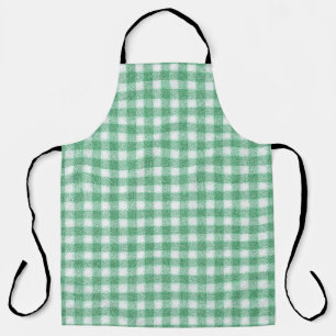 Delantal Gingham Verde Menta