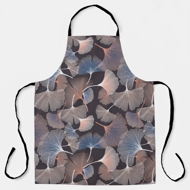 Delantal Ginhko leave pattern (Anverso)