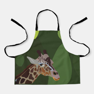 Delantal Giraffe Animal Ilustracion Kids
