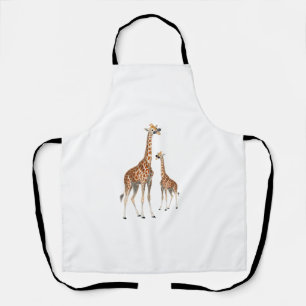 Delantal Giraffe con gafas de sol Safari animal Giraf