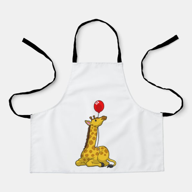Delantal Giraffe con globo (Anverso)