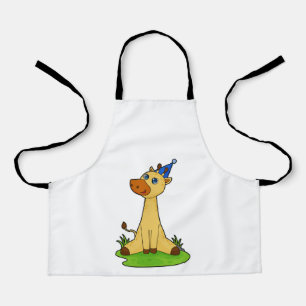 Delantal Giraffe con gorra Fiesta