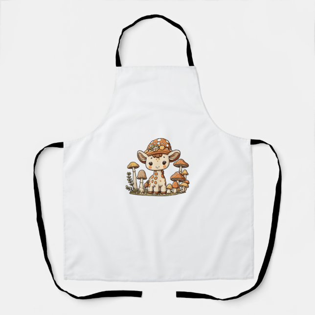 Delantal Giraffe Cottagecore Mushroom _1 (Anverso)