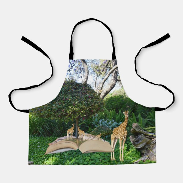 Delantal Giraffe Story Book Time, Apron infantil (Anverso)