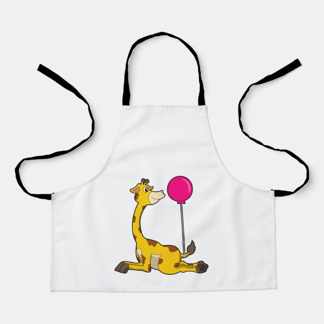 Delantal Giraffe with Balloon (Anverso)