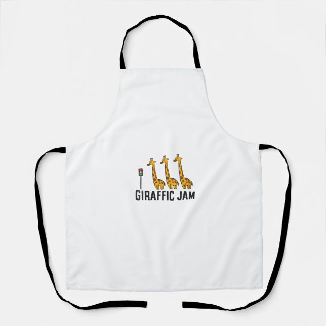 Delantal Giraffic Jam Funny Giraffe Giraffe Pun Cute (Anverso)