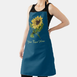 Delantal Girasol amarillo personalizado