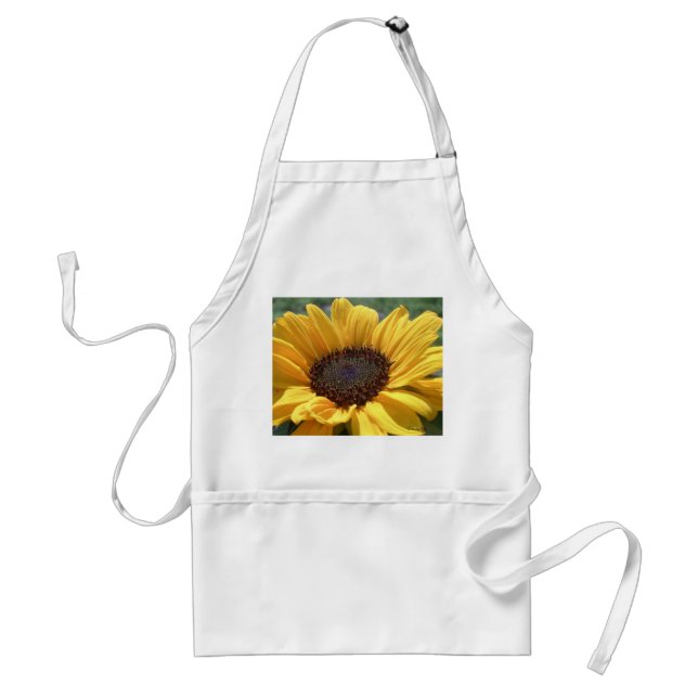 Delantal Girasol del oro (Frente)