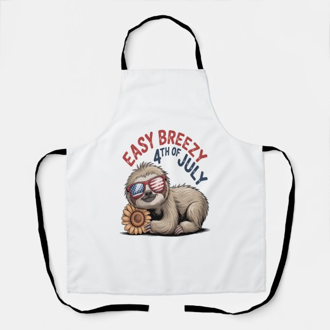 Delantal Girasol eslovaco 4 de julio (Anverso)