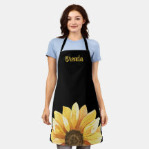 Girasol personalizado en negro