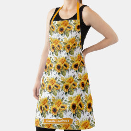 Delantal Girasoles femeninos Floral