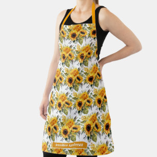 Delantal Girasoles femeninos Floral 