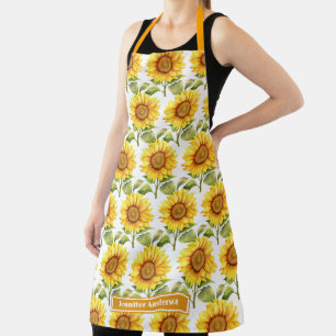 Delantal Girasoles femeninos Floral 