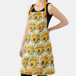 Delantal Girasoles femeninos Floral