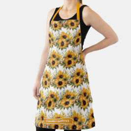 Delantal Girasoles femeninos Floral