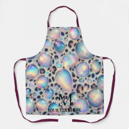 Delantal Girly Glam Opal Leopard Print All-Over Print Apron