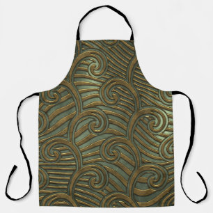 Delantal Giros metalizado: textura sin fisuras.