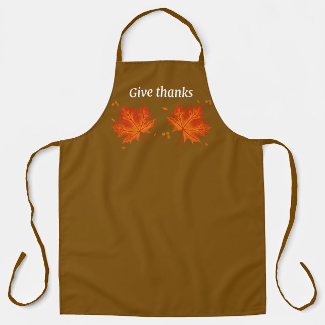 Delantal Give Thanks Autumn Apron (Anverso)