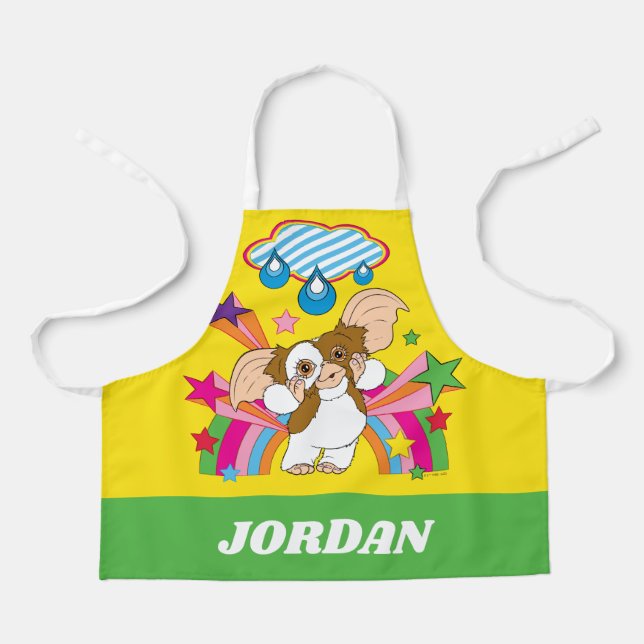 Delantal Gizmo | Soñando con las gotas de lluvia | Añadir s (Anverso)