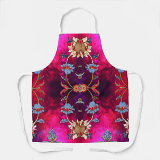 Delantal Glam & Grace: Apron rosa brillante estilo