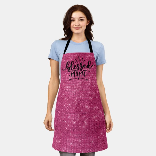 Delantal Glam & Pink Shimmery Apron (Gastado)