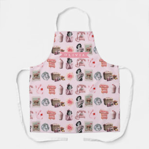 Delantal Glamour Personalizado de Pin-Up Hollywood Antiguo