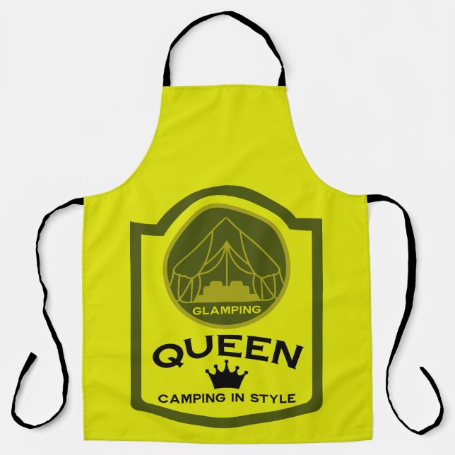 Delantal Glamour Queen Camping In Style (Anverso)