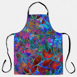 Delantal Glass De Apron Floral De Impresión De Todo El Mun