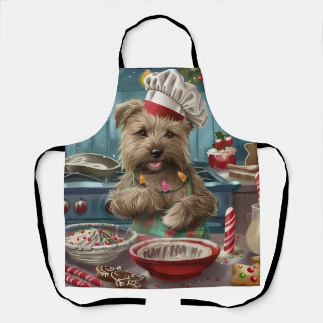 Delantal Glen of Imaal Terrier Holiday Baking: Festividad (Anverso)