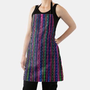 Delantal Glitz y Glam Sparkly Stripes