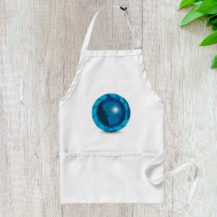 Delantal Globe azul