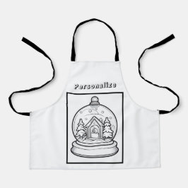 Delantal Globe de nieve personalizado