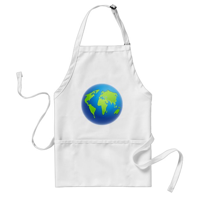 Delantal Globo del mundo (Frente)