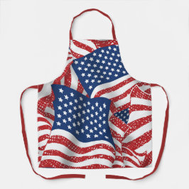 Delantal Gloria vieja Todos Bandera Estadounidense - Estado