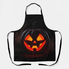 Delantal Glowing Pumpkin Halloween Apron