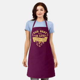 Delantal Gluten Free Chef Cocinando Celiac Coeliac