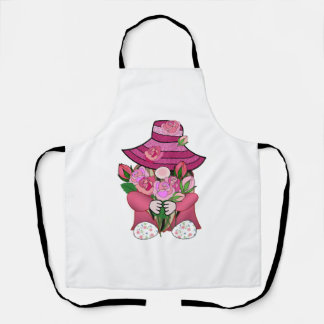 Delantal Gnome con rosas rosas rosas rosas San Valentín had
